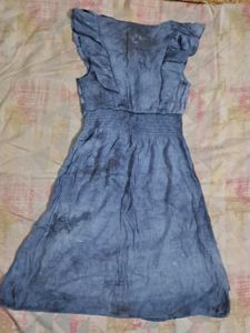Tie Dye Vintage Blue Dress