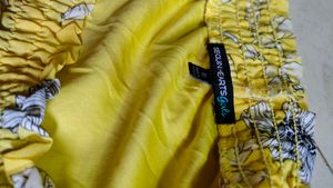 Sequin Hearts Girls Yellow Floral Cold Shoulder Dr