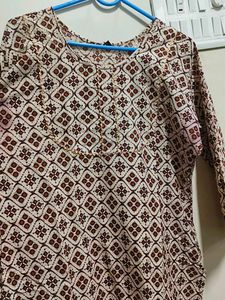 Patterned Tunic Top