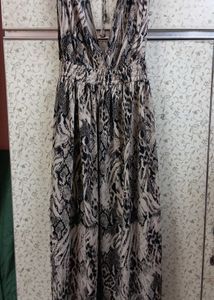 Snake Print Maxi Dress