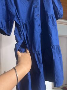 🆕 “Nuon By Westside” Blue Shirt Dress