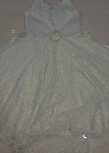 Elegant White flare frock