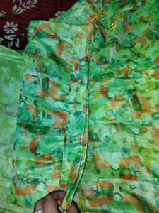 Lime Green Long Kameez With Lahnga