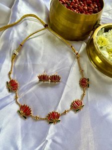 Lotus Necklace Set