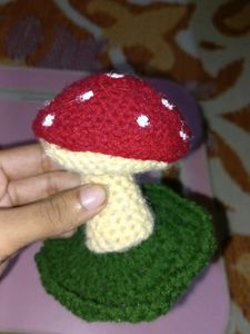Mushroom Chrochet Jewellary Holder