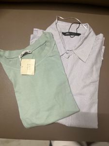 Combo Offer Zara M Size Tshirt & Oversize Shirt