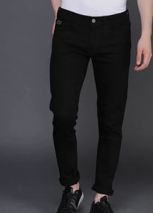 WROGN Men Black Slim Fit Mid-Rise Clean LookStretc