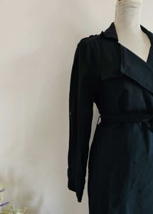 Elegant Black Trench Coat