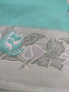 Ponam Coral Green Saree