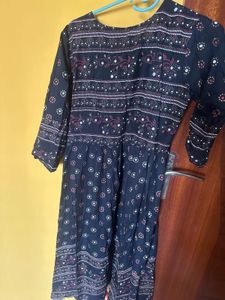 Black Polka Dot Kurthi