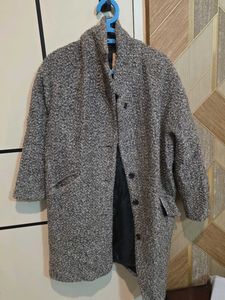 Grey Textured Coat
