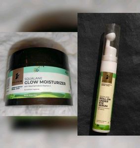 Combo Of Pilgrim Moisturizer And Under Eye Roll On