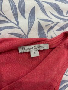 Coral Sleeveless Shift Dress