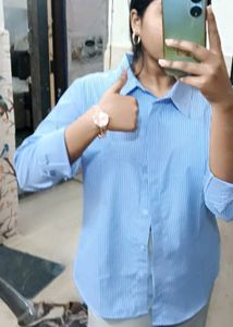 Blue Striped Button Down