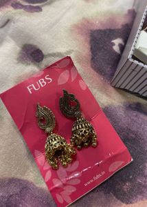 Fubs Peacock Jhumka Earrings