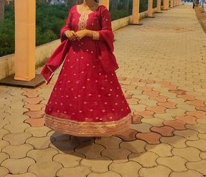 Size L  Partywear 3 Piece Anarkali Set