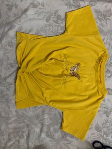 Yellow Butterfly Graphic Tee