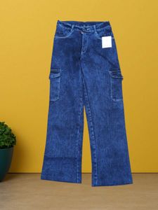 E@31 Dark Blue Cargo Jeans Waist size 26