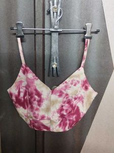Tie-Dye Mini Skirt and Crop Top
