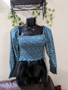 SHEIN RUCHED CROP TOP