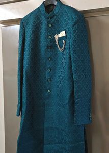 Elegant Teal Sherwani