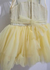 Yellow Tulle Party Dress