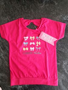 Scott for Her Pink Bow Tee
