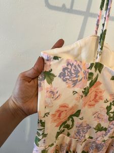 Floral Mini Dress Zara