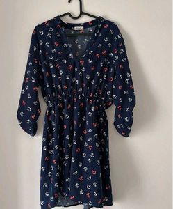 Anchor Print Mini Dress