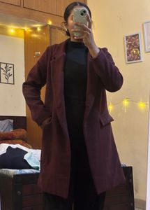 Burgundy Trench Coat
