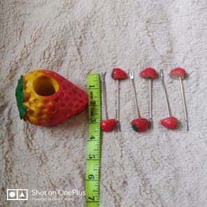 Artificial Fruit Shaped Mini Forks