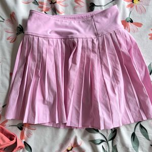 Pink Pleated Skirt
