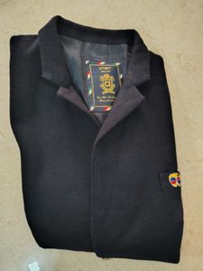 Navy Blue Velvet Blazer