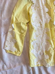 Summery Yellow Patchwork Top☀️