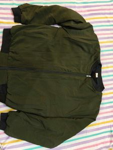 Olive Green Bomber Jacket