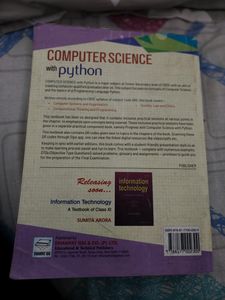 Computer Science With Python Class XI-sumita Arora