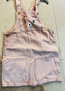 Cute Pink Bear Overalls