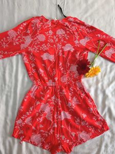 Floral Print Romper
