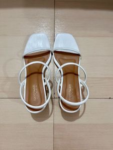 White Strappy Heels