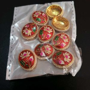 Enamel Lotus Emblishment