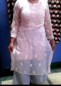 Chikakari Net Kurta