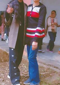 Stylish Striped Overcoat