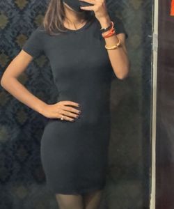 H&M Black T-shirt  Dress