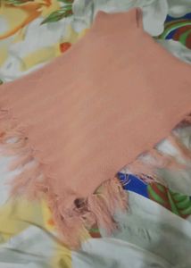 Stylish Fringed Shawl top for girls