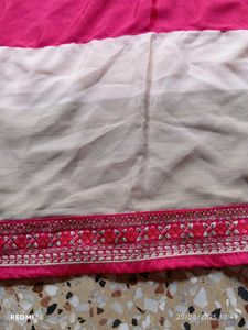 Pink Embroidered Kurti Set