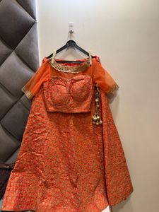 Orange Chaniya Choli