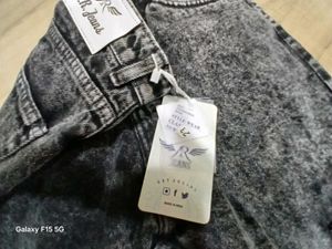 Acid Wash Cargo Jeans