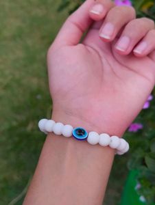 Evil Eye Bracelet And Beaded rhinestone hair clips