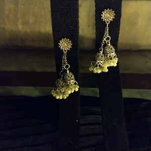 Small Quadraple Jhumka Earring