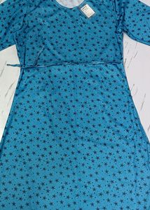 New Dress Frock Flared With Belt For Women